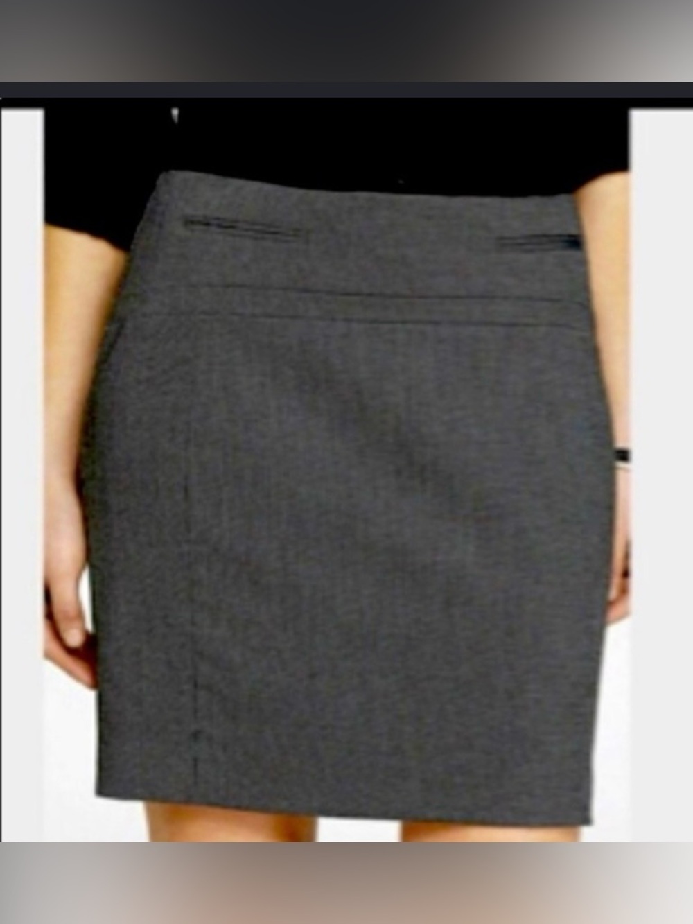 Express Dark Grey Pencil Skirt Size 00